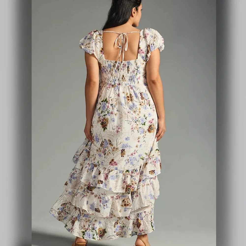 🌸BEAUTIFUL FLORAL CAP SLEEVE DRESS - Picture 7 of 11